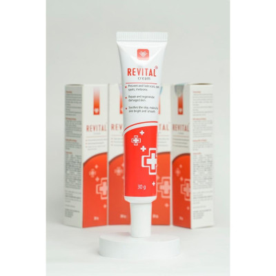 COMBO 2 Tuýp Kem Mờ Sẹo REVITAL 30g, Hỗ Trợ Làm Mờ Sẹo, Giúp Dịu Da Cho Làn Da Sáng Mịn, Hồng Hào