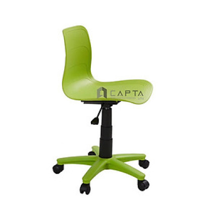 Ghế xoay cho trẻ em màu xanh lá CE1015-P Nội thất Capta Ghế ngồi học bài nhỏ gọn cho bé thân nhựa màu xanh lá nhỏ gọn