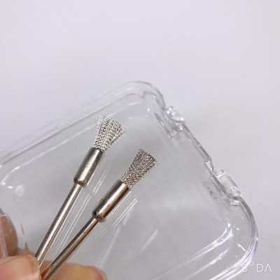 Chổi Vệ Sinh Đầu Mài Móng, Lông Đồng Cứng Vừa, Cán Thép Không Gỉ, Làm Sạch Hiệu Quả Dành Cho Thợ Làm Nail Sau Khi Mài