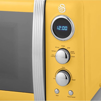 Lò vi sóng Swan Retro SM22030YELNEU 20L 800 W màu vàng Hàng chính hãng