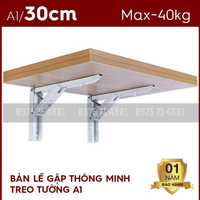 Bản lề gập treo tường. Bản lề gập thông minh A1-30cm tải 40kg