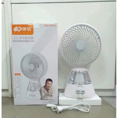 Quạt Tích Điện 3 Chế Độ, Kèm Đèn LED Siêu Sáng, Pin Dùng 3-5h Tùy Tốc Độ - HÀNG CHÍNH HÃNG MINIIN