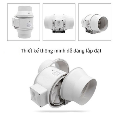 Quạt hút đồng trục Hon&Guan HF-100P-Hàng chính hãng 