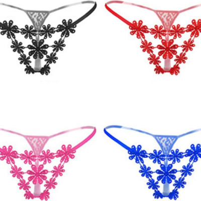 Quần lót nữ lọt khe ren sexy xếp hình hoa - Màu đỏ