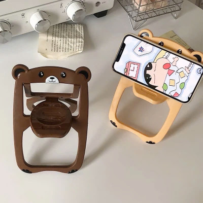 Giá Đỡ Điện Thoại Ghế Xếp Gấp Gọn Hình Gấu Cute