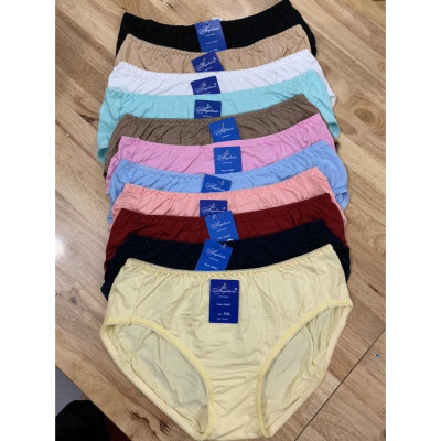 Combo 5 Quần Lót Nữ Cotton Lụa Trơn Big Size Angelavic 295 – Mềm Mịn, Thoáng Mát (XL–4XL)