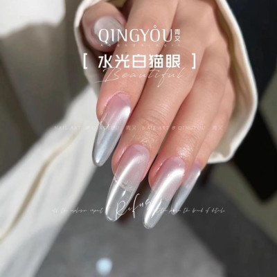 Combo Sơn Gel Mắt Mèo Cực Quang QINGYOU Và Nam Châm 3in1 Cán Gỗ Cao Cấp Siêu Từ Tính Đẩy Hiệu ứNg Mắt Mèo tráng gương Làm Nail Siêu Sáng Hot Nữ Women