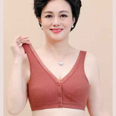 Áo Lót Cho Phụ Nữ Trung Niên Azuno Az400 Cao Cấp Chất Liệu Cotton Không Gọng Nâng Ngực