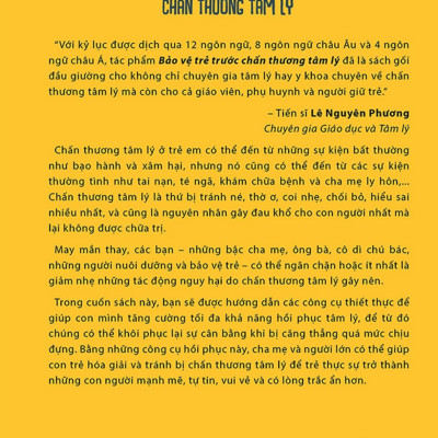 Bảo Vệ Trẻ Trước Chấn Thương Tâm Lý