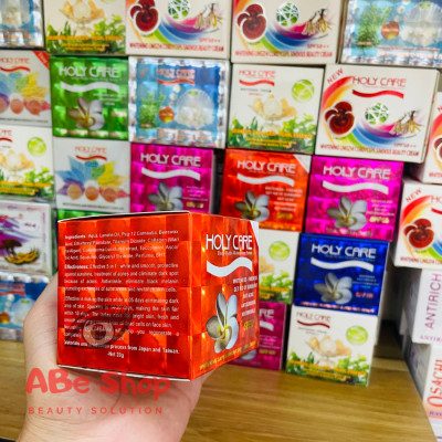 Kem HOLY CARE Đỏ 20g - WHITENING DAY AND CREAM SKIN CARE CREAM Dưỡng Trắng Da - Tái Tạo 5 in 1