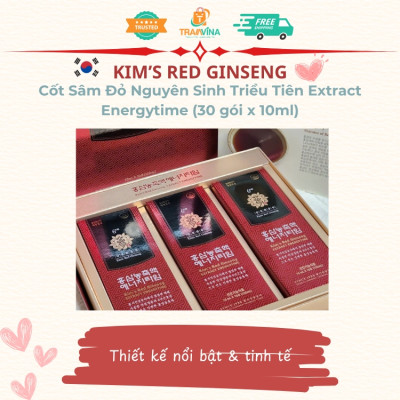 Cốt Sâm Đỏ Nguyên Sinh Triều Tiên Kim