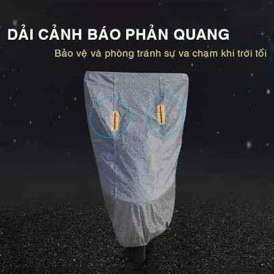 Bạt Phủ Áo Trùm Xe Máy Vải Dù Che Mưa Nắng Thời Tiết Khắc Nghiệt Loại Lớn Cho Dòng Xe Tay Ga - Xe Số Thông Dụng