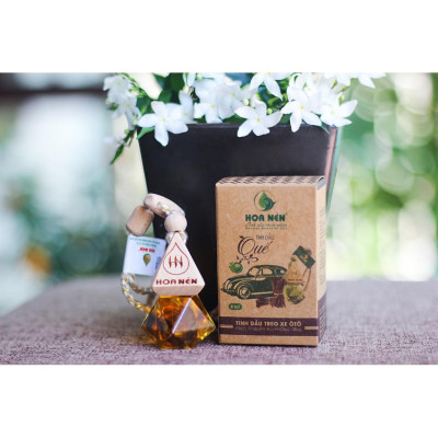 Tinh dầu treo Quế nguyên chất 8ml- Hoa Nén - Khử mùi, chống say xe