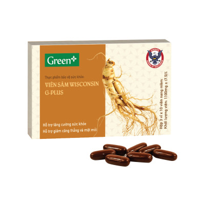 Viên sâm Wisconsin G-Plus (Đại bổ nhân sâm) (hộp 30 viên)