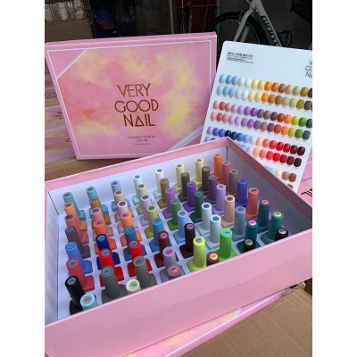 Set Sơn Gel Very Good Nail 60 Màu Chai 15ml, Đậm Đặc Sánh Mịn, Lên Màu Chuẩn Bền, Tặng Bảng Màu, Base Và Top Cao Cấp Nữ Women