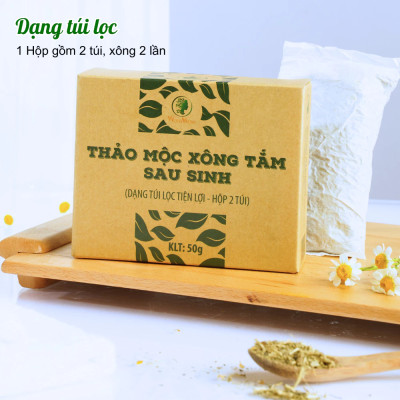 Combo 2 Hộp Thảo Mộc Xông Tắm Sau Sinh Wonmom ( 2 Túi/Hộp )