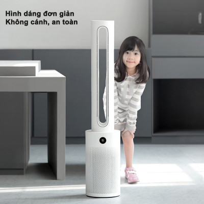 Quạt Không Cánh Lọc Không Khí Xiaomi Mijia 2 In 1 Xoay 150 Độ Khử Khuẩn UV Kết Nối App - Hàng Nhập Khẩu