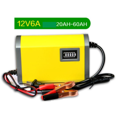 Bộ sạc bình ắc quy tự động ngắt 12V 2Ah-20Ah sạc acquy xe máy, có đèn led