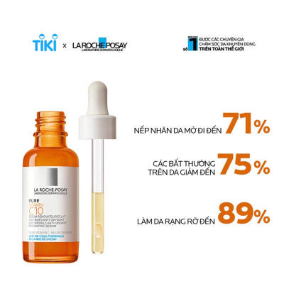 Dưỡng chất giúp cải thiện và làm sáng da La Roche-Posay Pure Vitamin C10 Serum 30ml