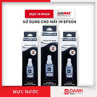 Bộ 6 màu - Mực nước inkMAX dùng cho máy in Epson T664 L300 / L310 / L350 / L360 / L1300 / L100 / L120 / L200 / L210 / L565 ... - HÀNG NHẬP KHẨU