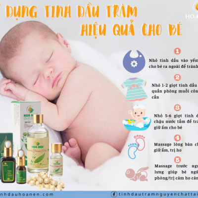Tinh dầu Tràm Huế nguyên chất 3ml - Hoa Nén - Chuẩn VietGAP - Vegan - Chăm sóc sức khoẻ mẹ và bé