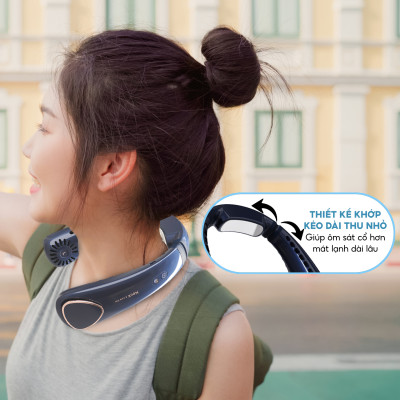 Quạt đeo cổ sò lạnh Half Horse với cục sò lạnh trang bị chip điện lạnh, giảm tức thì tới 20 độ chỉ sau 3 giây, thổi bay cơn nóng. Hàng chính hãng
