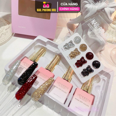 [Chai Lẻ] Sơn Nhũ Flash Siêu Sáng Làm Nail, 4 Màu Đỏ Vàng Bạc Đen Chai 15ml, Bóng Đặc Bền Màu Tạo Điểm Nhấn Cực Chất Cho Nữ