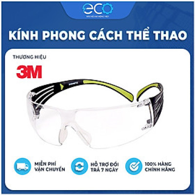 Kính bảo hộ 3M SF401AF kính chống bụi, chống tia UV phong cách thể thao
