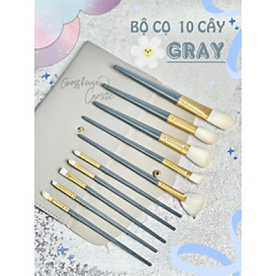 Bộ Cọ Trang Điểm make up 9/ 10 / 12 Cây có kèm bóp đựng cọ tiện dụng chuyên nghiệp