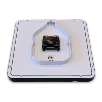 Đồng hồ treo tường Nhật Bản Rhythm CMG597NR02- Kt 25.2 x 25.2 x 4.3cm, 500g Vỏ nhựa. Dùng Pin.