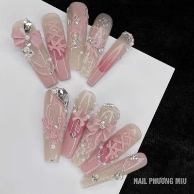 Khuôn in 3D Silicon Tạo Hình Nơ Nút Dài Ngắn 25 Mẫu To Nhỏ Làm Nail Phong Cách Tiểu Thư Điệu Đà Đáng Yêu Trang Trí Móng Nghệ Thuật