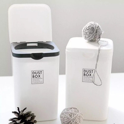 Thùng rác nhựa mini Yamada Dust Box + 01 Bộ chổi & xẻng hót rác Mini Echo Metal - Hàng nội địa Nhật Bản (Giao màu ngẫu nhiên)