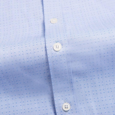 Áo sơ mi nam dài tay ALIGRO 100% chất bamboo phẩy xanh cổ bẻ dáng ôm body ALGS218