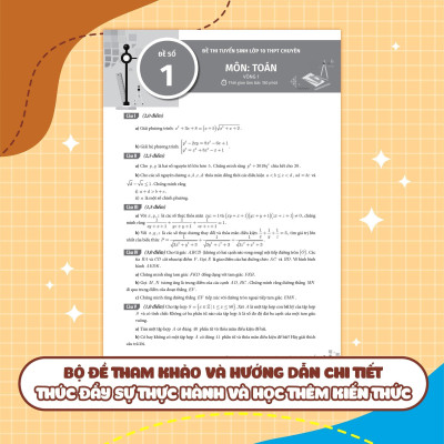 Sách - Giải Thích Bộ Đề Thi Vào 10 Chuyên - Khối Chuyên Toán - Megabook