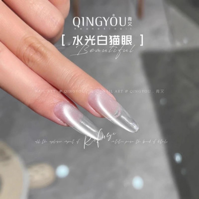 Combo Sơn Gel Mắt Mèo Cực Quang QINGYOU Và Nam Châm 3in1 Cán Gỗ Cao Cấp Siêu Từ Tính Đẩy Hiệu ứNg Mắt Mèo tráng gương Làm Nail Siêu Sáng Hot Nữ Women