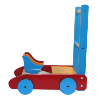 Xe tập đi gỗ hình con gà nhiều màu sắc đáng yêu cho bé