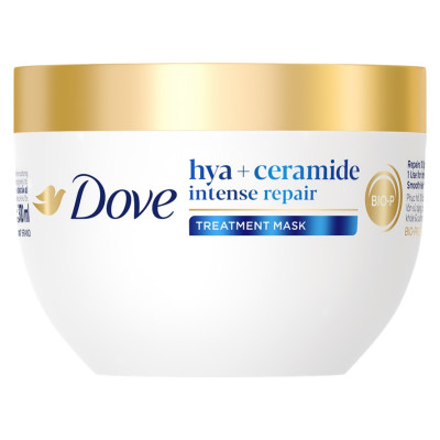 Kem Ủ Tóc Dove Phục Hồi Hư Tổn Hya + Ceramide Intense Repair Treatment Mask 300ml