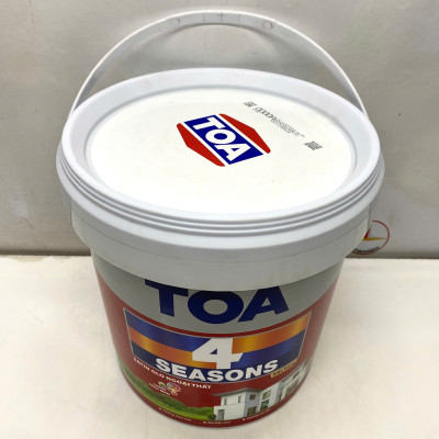 Sơn nước ngoại thất cao cấp TOA 4 Seasons Satin Glo siêu bóng màu vàng 8522 _ 5L