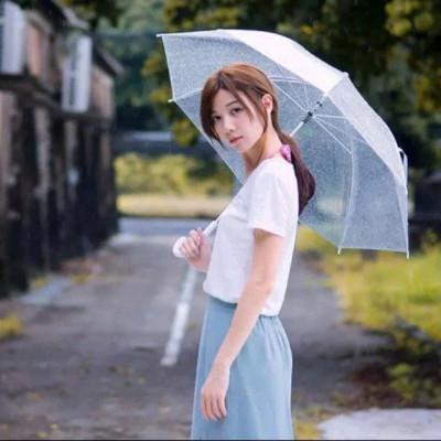 Ô  Dù Trong Suốt Che Mưa Thời Trang Chụp Ảnh Sống Ảo, Dù Chắc Chắn Độ Bền Cao