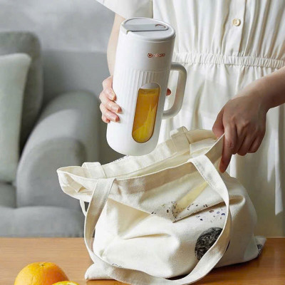 Máy xay sinh tố Ankale di động cầm tay xay được đá thế hệ mới dung tích 400ml 10 lưỡi cắt thép không rỉ động cơ 80W, hàng chính hãng