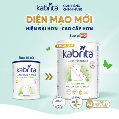 Thùng 6 lon Sữa dê Kabrita số 2 cho trẻ từ 12- 24 tháng - Lon 800g