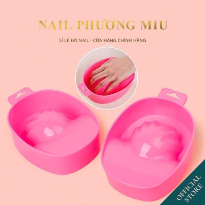 Bát Ngâm Tay Làm Nail Hình Vỏ Sò Bằng Nhựa Cứng Siêu Bền 15x12x4,5cm, Thiết Kế Thông Minh Cho Các Cỡ Tay Làm Nail