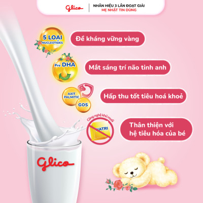 Sữa Bột Glico Icreo Balance Milk 0M 320g/Lon Cho Bé 0-12 tháng