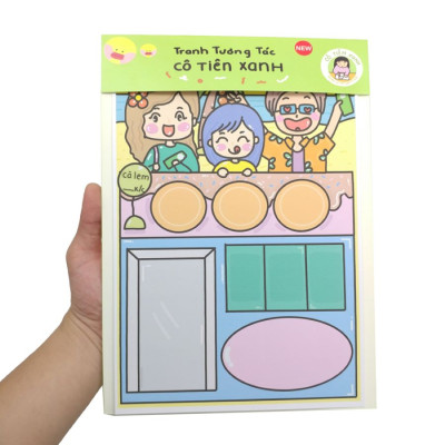 Bộ Tranh Tương Tác Cô Tiên Xanh - Xe Bán Kem Di Động Bãi Biển