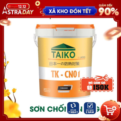 [1 Kg] Sơn Chống Nóng Taiko CN01 / Chống Nóng Hoàn Hảo Cho Tường Nhà, Mái Tôn, Tấm Lợp Fibro Xi Măng