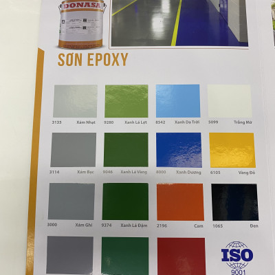 Sơn sàn bê tông Donasa /Floor coating Paint màu xanh lá vàng DEF 9046 15L