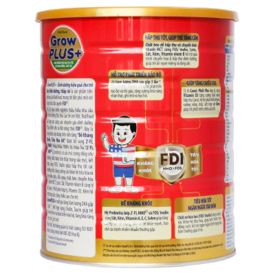 Nutifood GrowPLUS+ Đỏ 1500 Gr : sữa dành cho trẻ từ 1- 10 tuổi bị suy dinh dưỡng thấp còi