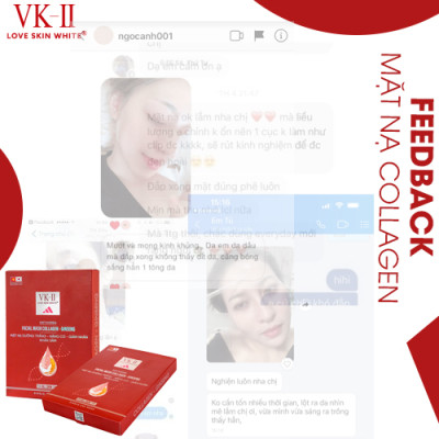 Mặt Nạ Dưỡng Trắng - Nâng Cơ - Giảm Nhăn Nhân Sâm VK II ( LSW ) ( 6 miếng/hộp )