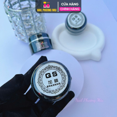 Gel Vẽ Nổi Thủy Tinh QS 20g Làm Nail, Gel Đa Năng, Vẽ Móng Hoa, Đậm Đặc Khô Nhanh, Không Nhăn Không Chảy Nail Phương Miu Nữ Sơn Gel
