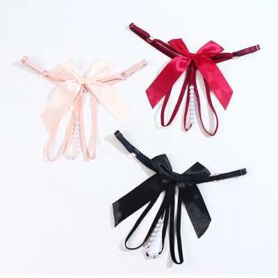 Quần lót lọt khe đai nhỏ đính hạt gắn nơ cực ly kỳ